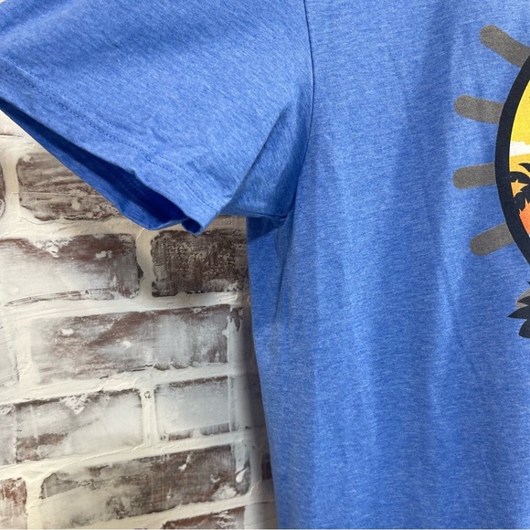 Gildan Heather Blue Tee camping vaca loading XL - Picture 5 of 7